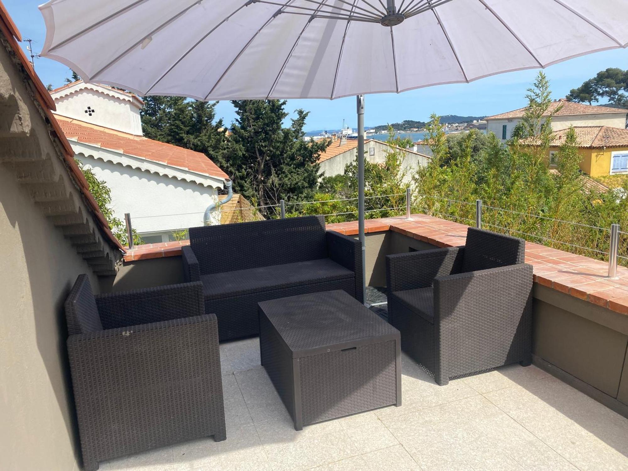 Haut De Villa Vue Mer La Seyne-sur-Mer Esterno foto