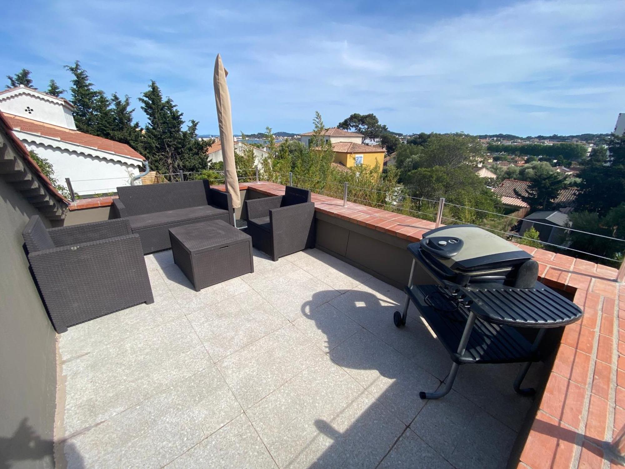 Haut De Villa Vue Mer La Seyne-sur-Mer Esterno foto